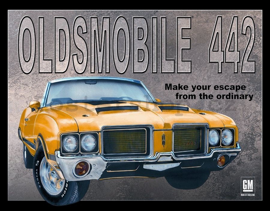Plechová cedule - Oldsmobile 442