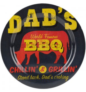 Retro talíř velký - Dad's BBQ