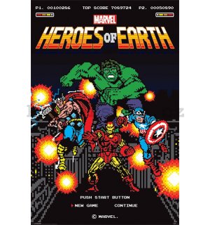 Plakát - Heroes of Earth (8bit)