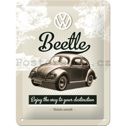 Plechová cedule – VW Retro Beetle
