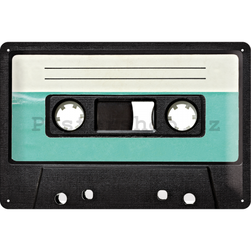 Plechová cedule – Retro Cassette
