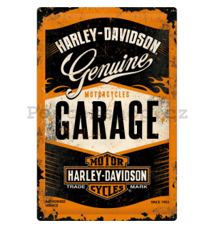 Plechová cedule: Harley-Davidson (Garage) - 60x40 cm