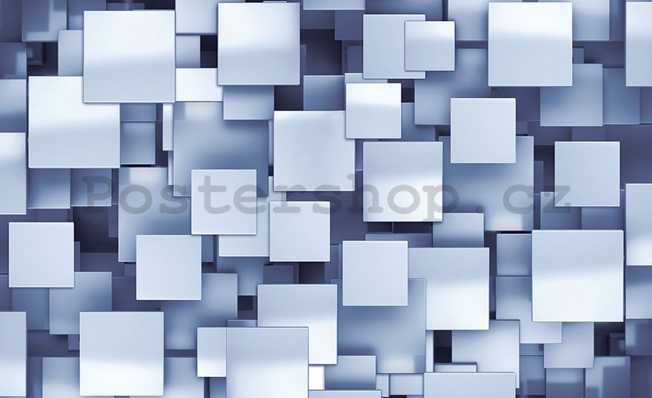 Fototapeta: Čtverce v prostoru (1) - 184x254 cm