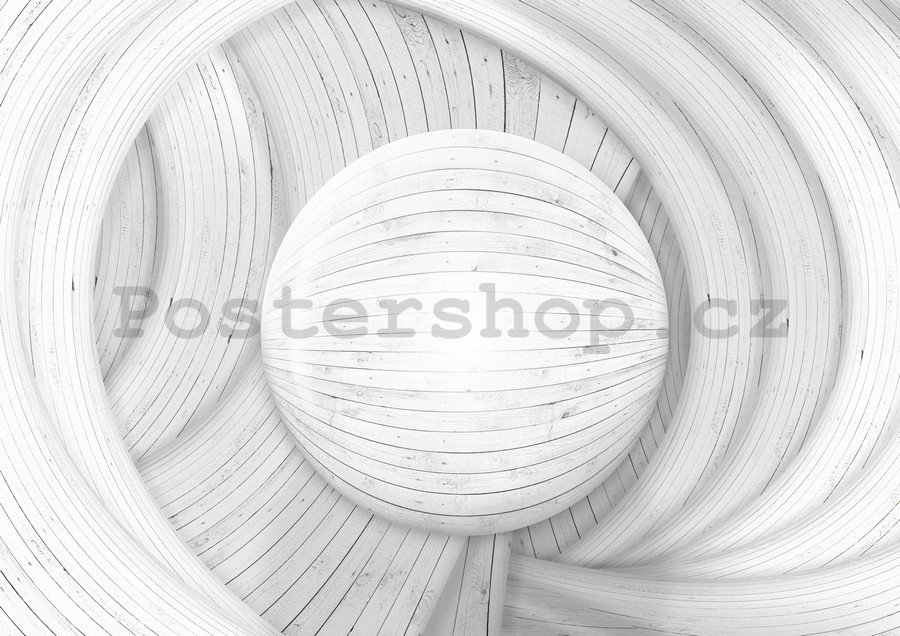 Fototapeta: Dřevěná abstrakce (1) - 254x368 cm