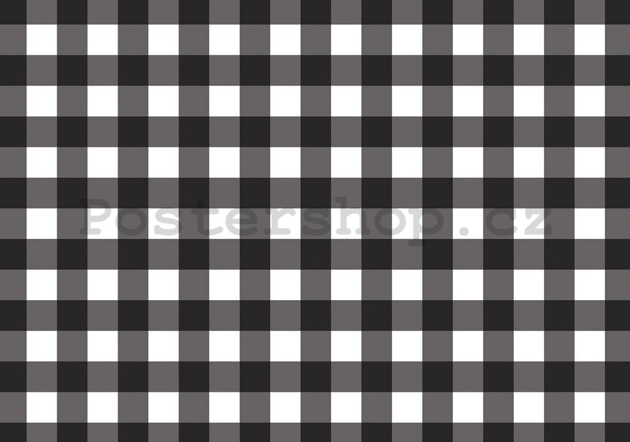 Fototapeta: Černobílé čtverce - 184x254 cm