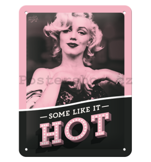 Plechová cedule: Marilyn Monroe (Some Like It Hot) - 20x15 cm