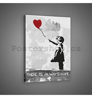 Obraz na plátně: There is Always Hope (graffiti) - 75x100 cm
