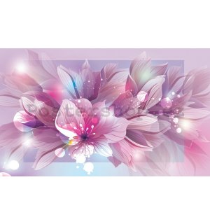 Obraz na plátně: Růžová květinová abstrakce (2)  - 75x100 cm