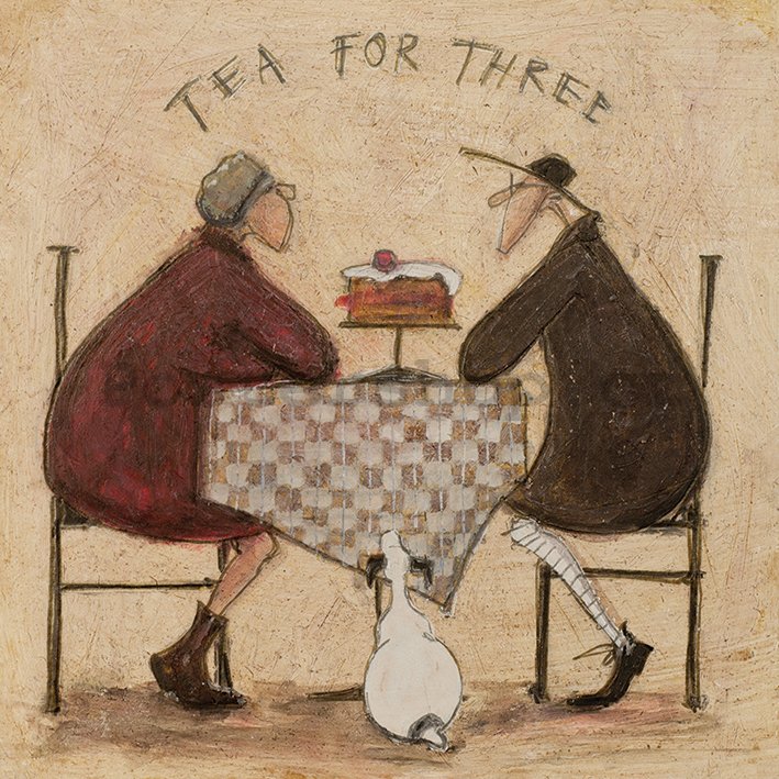 Obraz na plátně - Sam Toft, Tea For Three 2