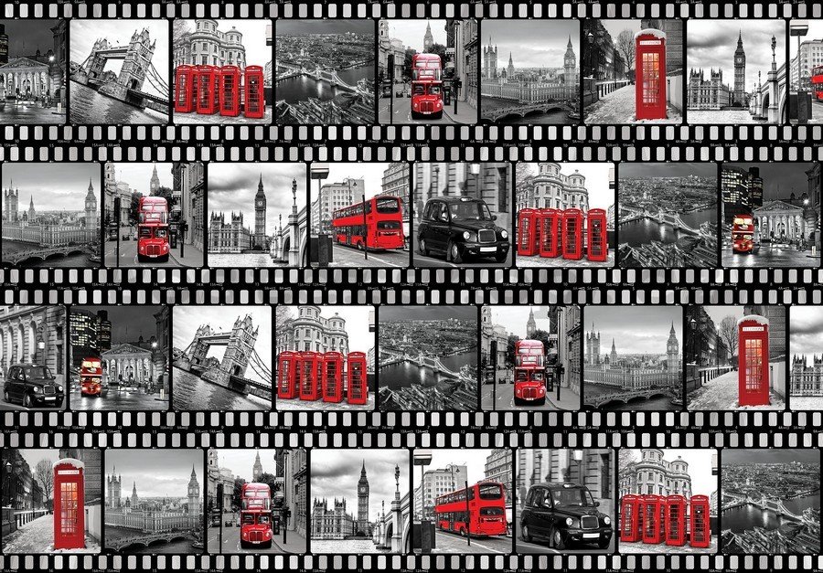 Fototapeta: Londýn (Filmový pás) - 184x254 cm