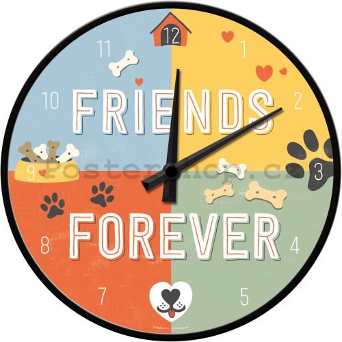 Nástěnné hodiny - Friends Forever