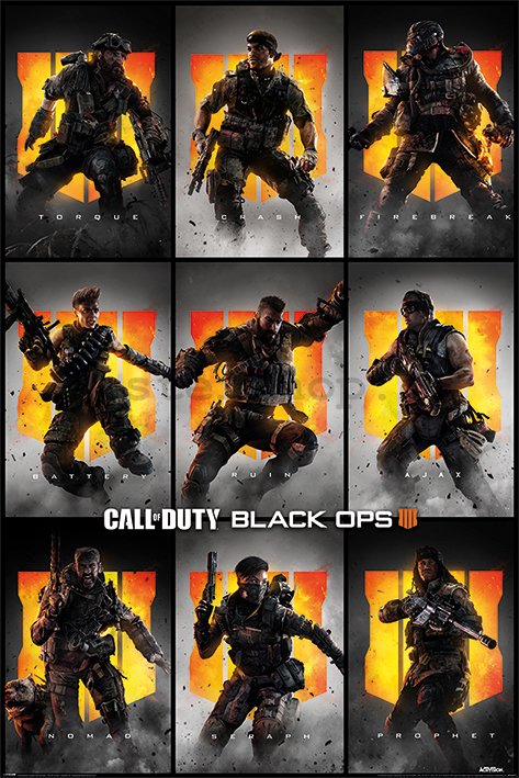 Plakát - Call of Duty Black Ops 4 (Characters)