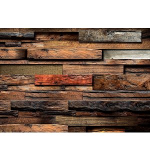 Fototapeta: Dřevěná zeď (2) - 184x254 cm
