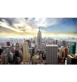 Fototapeta vliesová: Pohled na Manhattan - 416x254 cm