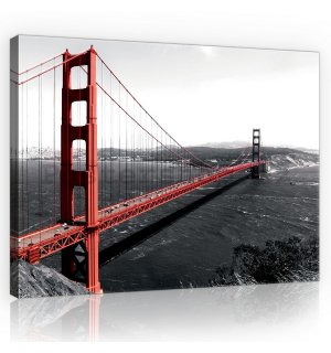 Obraz na plátně: Golden Gate Bridge (1) - 75x100 cm