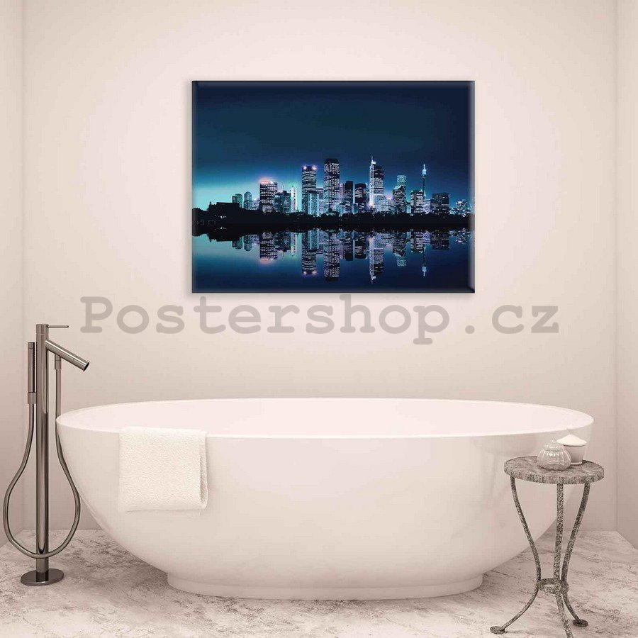 Obraz na plátně: Světla města (1) - 75x100 cm
