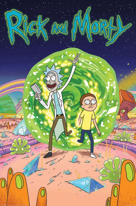 Plakát - Rick And Morty (Portal)