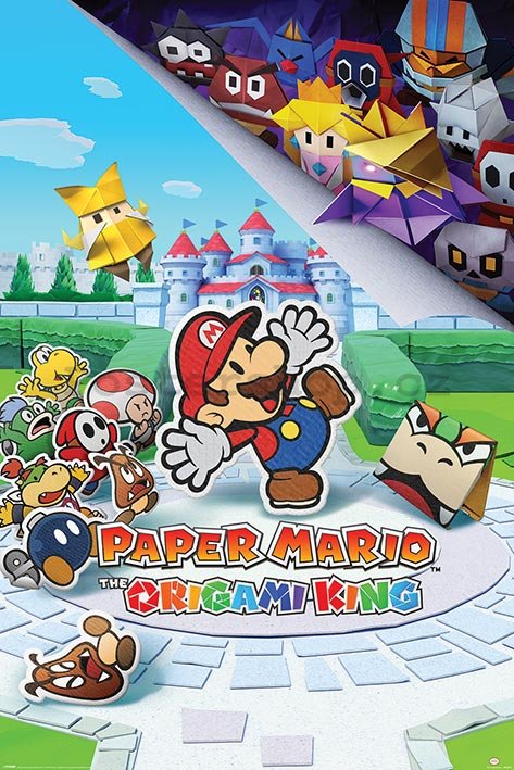 Plakát - Paper Mario (The Origami King)