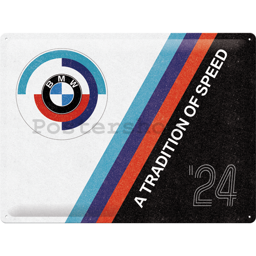 Plechová cedule: BMW Motorsport (Tradition Of Speed) - 40x30 cm