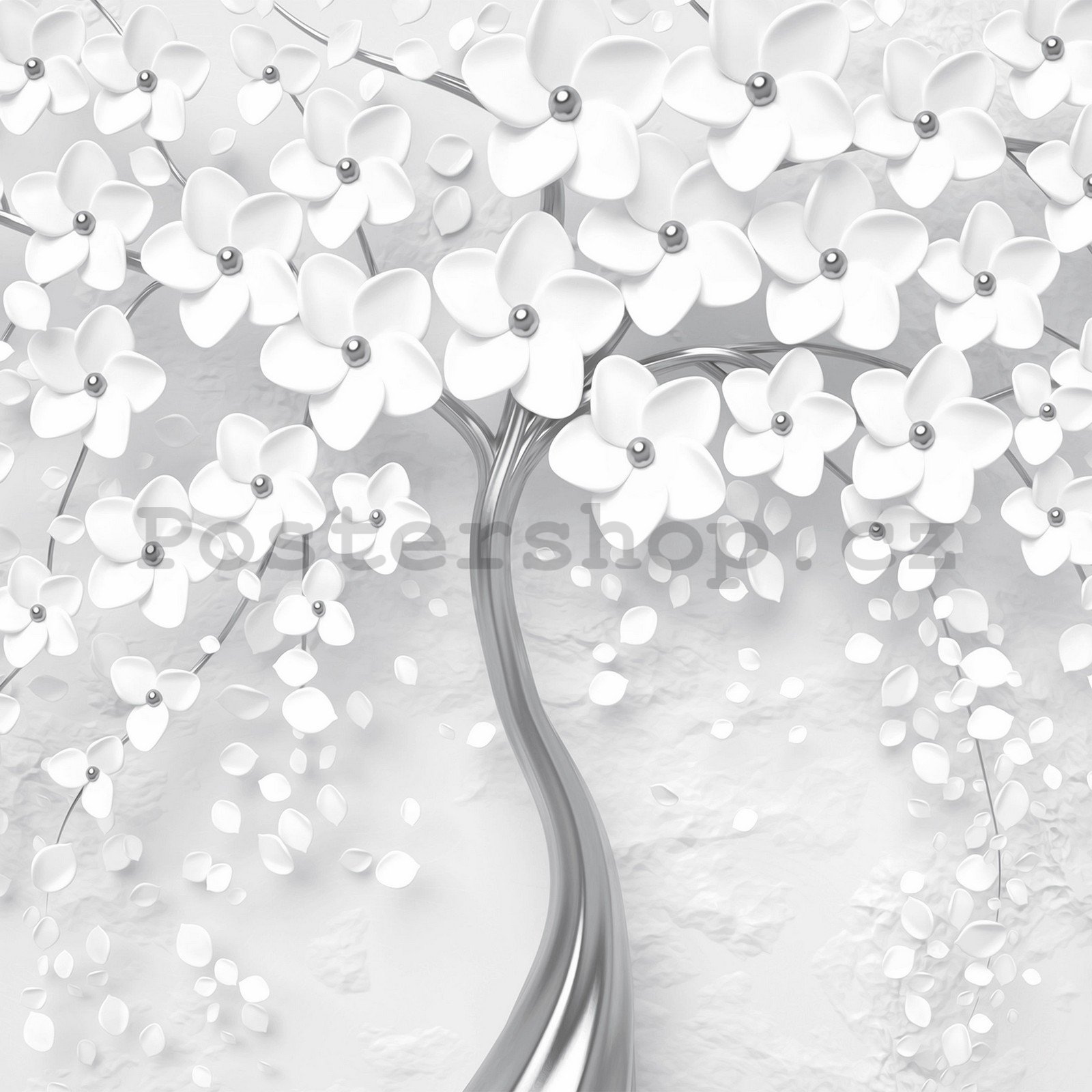 Fototapeta vliesová: Bílý Orakei (strom) - 368x254 cm