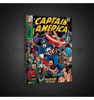 Obraz na plátně: Captain America (comics) - 40x60 cm