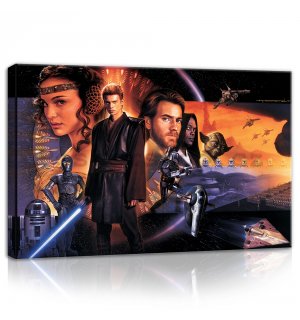 Obraz na plátně: Star Wars Attack of the Clones (Poster) - 60x40 cm