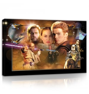 Obraz na plátně: Star Wars Attack of the Clones (2) - 60x40 cm