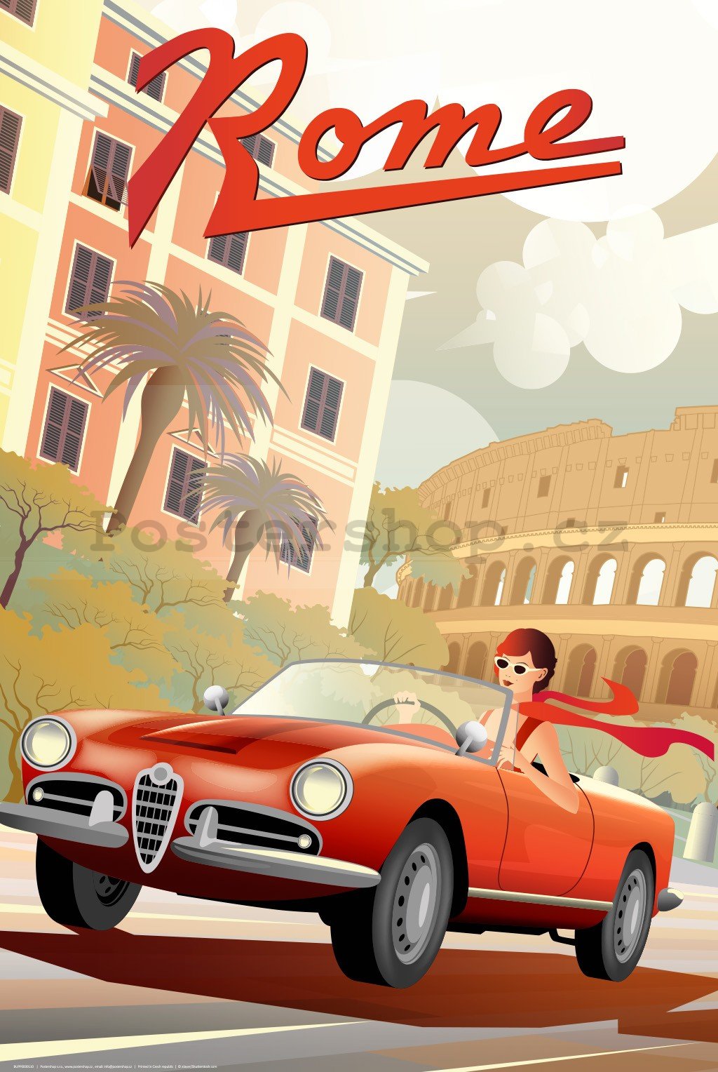 Plakát: Rome (Art Deco)