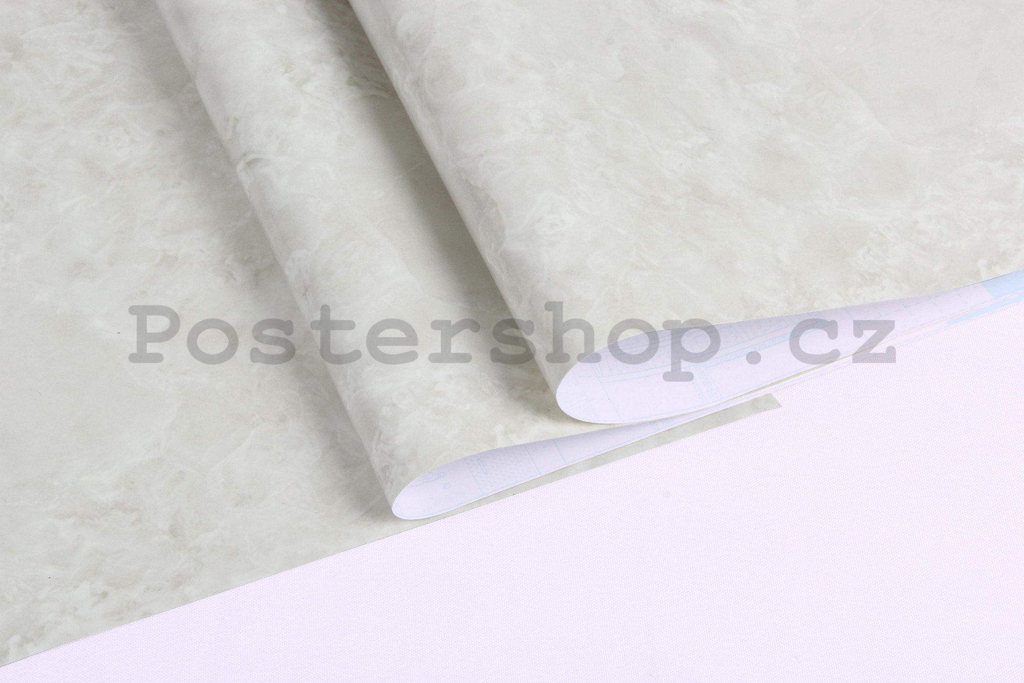 Samolepící tapeta na nábytek mramor bílý 45cm x 3m