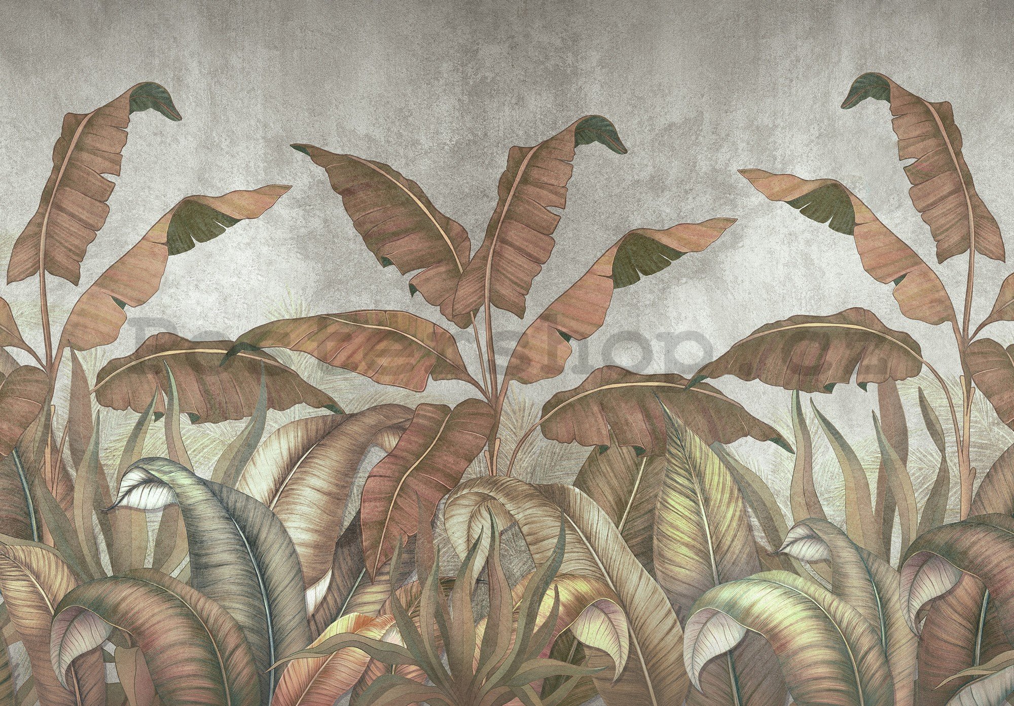 Fototapeta vliesová: Imitace přírodních listů - 416x254 cm