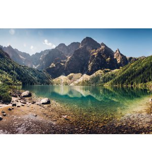 Fototapeta vliesová: Horské jezero - 254x184 cm