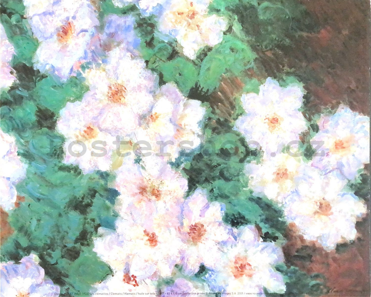 Claude Monet - Clematis - 24x30cm