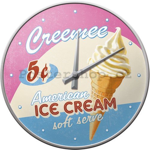 Nástěnné hodiny - Ice Cream