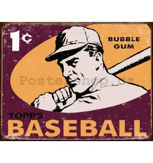 Plechová cedule – Topps 1959 Baseball