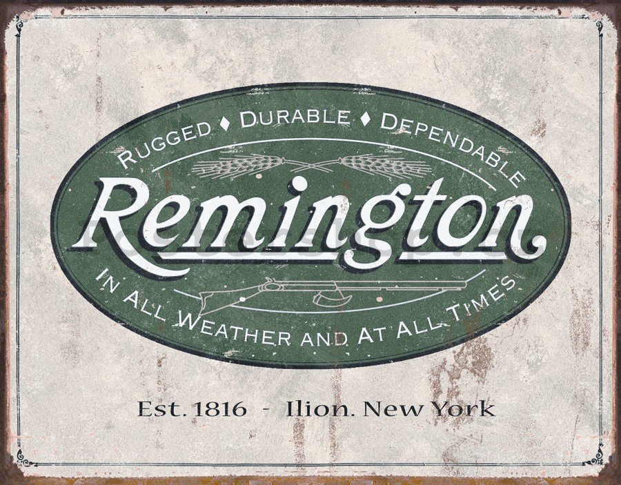Plechová cedule - Remington r. 1816