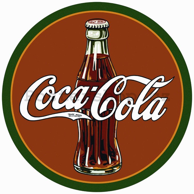 Plechová cedule - Coca-Cola (Klasické logo)