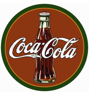 Plechová cedule - Coca-Cola (Klasické logo)