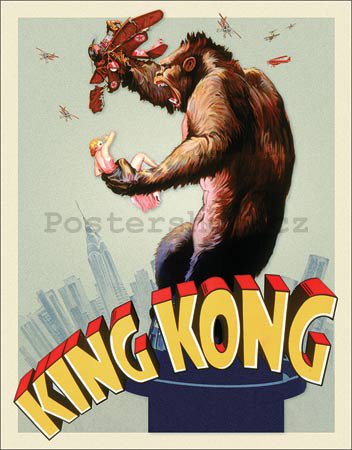 Plechová cedule - King Kong