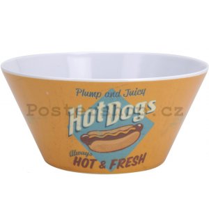 Retro miska velká - Hot Dogs