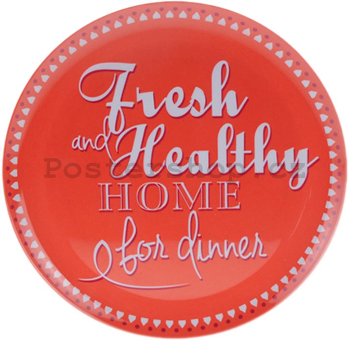 Retro talíř malý - Fresh & Healthy