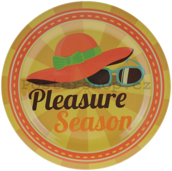 Retro talíř velký - Pleasure Season
