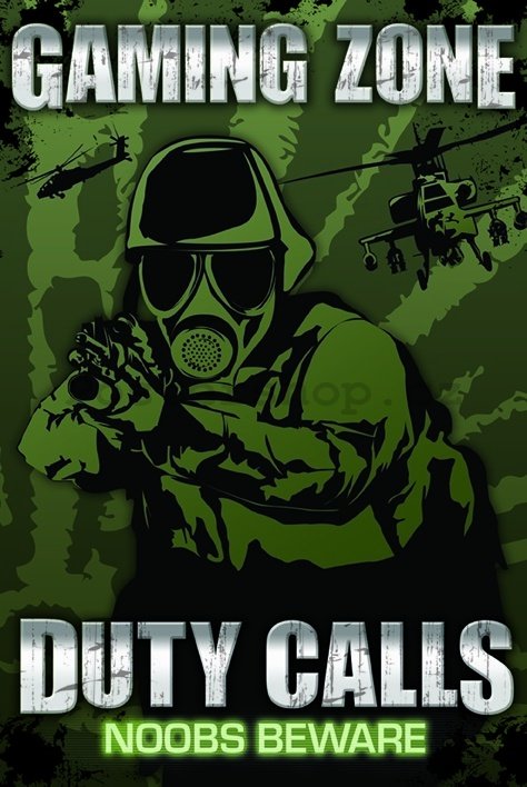 Plakát - Gaming Zone Duty Calls