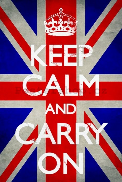Plakát - Keep Calm (Union Jack)