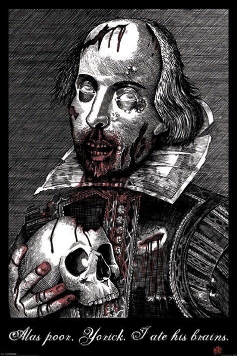 Plakát - Zombie Shakespeare