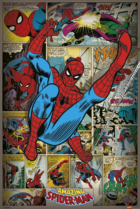 Plakát - Marvel Comics (Spider-Man Retro)