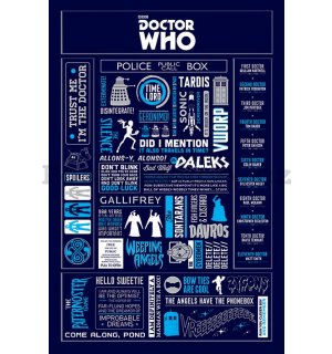 Plakát - Doctor Who (Infografika)
