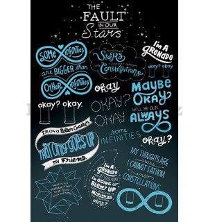 Plakát - The Fault in our Stars (Typografie)