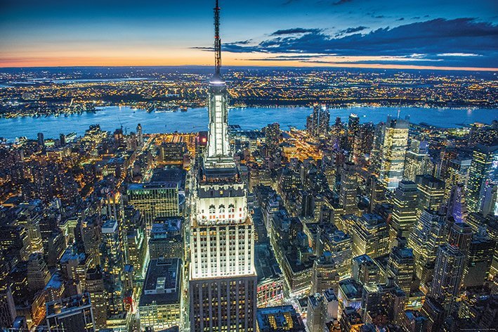 Plakát - Empire State Building, Jason Hawkes