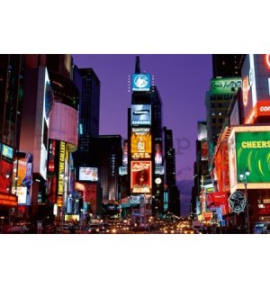 Plakát - New York Times square at night