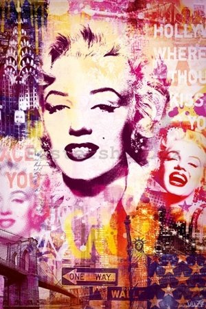 Plakát - Marilyn Monroe city collage